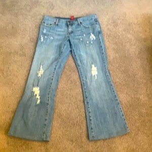 Distressed Flare Jeans